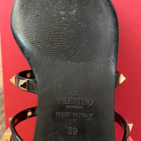 Valentino Rockstud Sandal Slides - Picture 3 of 3